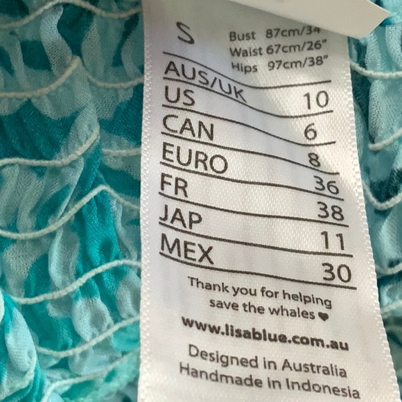 Lisa Blue ARABIAN NIGHTS Side Split Pant - Aqua Marine - Picture 9 of 14